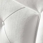 Lëkurë imituese shtrat i dyfishtë i veshur me susta me kuti 160x190 / 200 cm Agly Viadurini