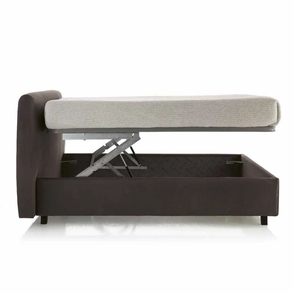 Shtrati dopio modern i veshur me susta me kuti Dielli 160x190 / 200cm Viadurini