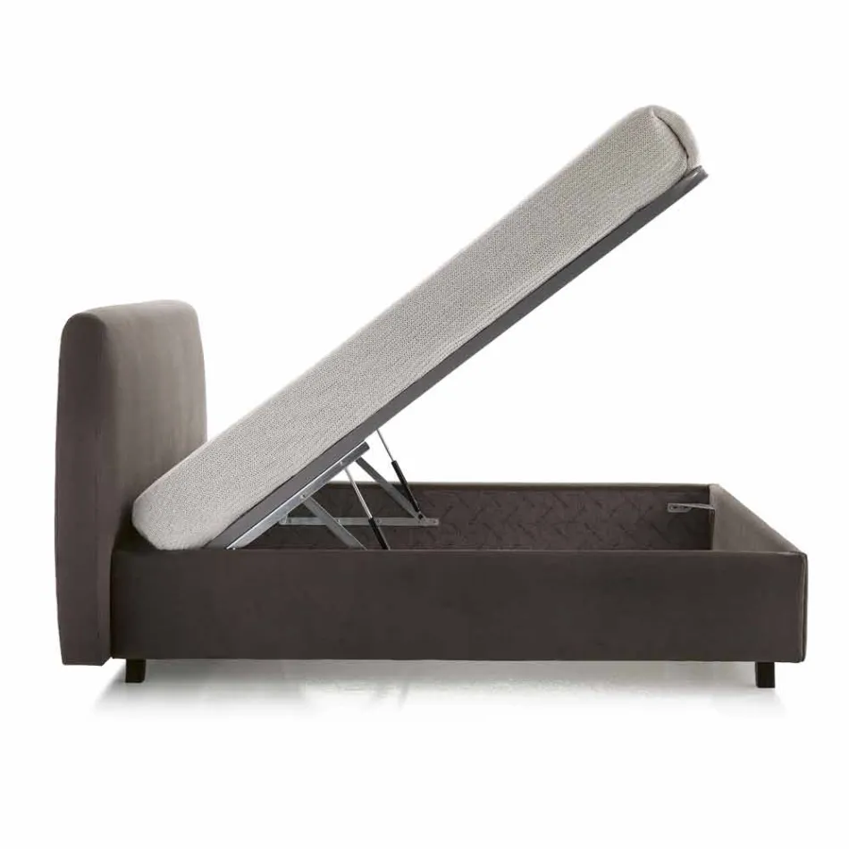 Shtrati dopio modern i veshur me susta me kuti Dielli 160x190 / 200cm Viadurini