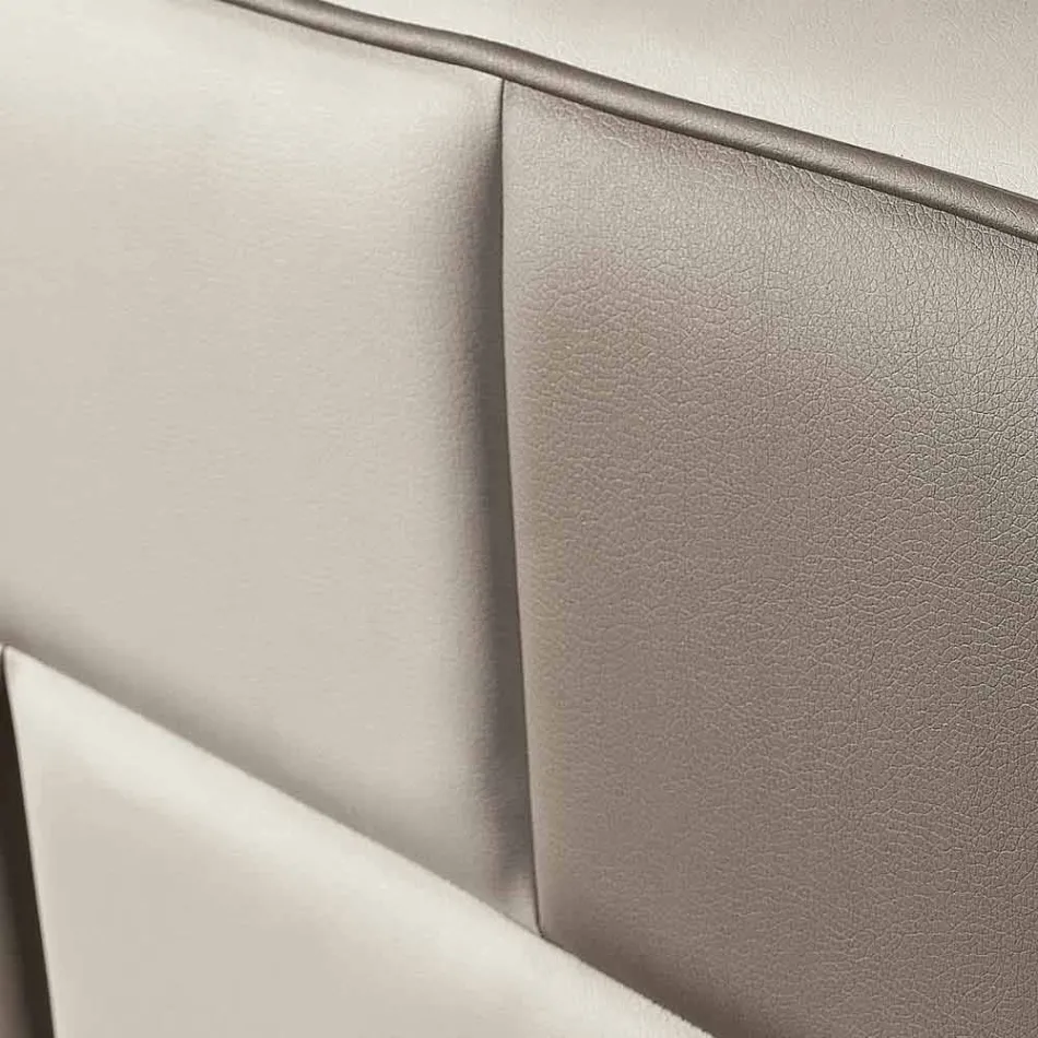 Imitim krevat dopio lëkure me kuti depozitimi 160x190 / 200 cm Xhin Viadurini