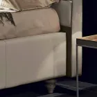 Imitim krevat dopio lëkure me kuti depozitimi 160x190 / 200 cm Xhin Viadurini