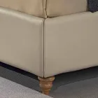 Imitim krevat dopio lëkure me kuti depozitimi 160x190 / 200 cm Xhin Viadurini