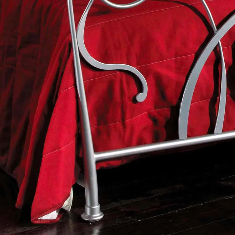 Shtrat dopio në artizanale hekuri me këmbë të buta Zoe Viadurini