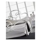 Krevat dopio hekuri me këmbe të koordinuar Prodhuar në Itali - Laser Viadurini