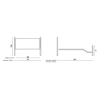 Krevat dopio me hekur me tuba argjendi të zi Prodhuar në Itali - Gjeometri Viadurini