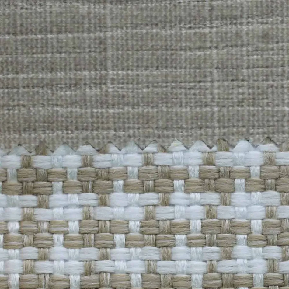 Shtrat dopio në pëlhurë me këmbë metalike prodhuar në Itali - Glorio Viadurini