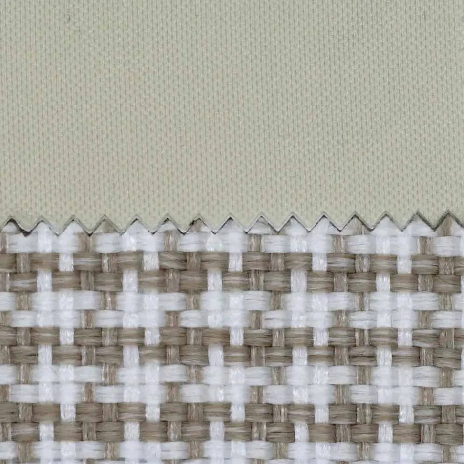 Shtrat dopio në pëlhurë me këmbë metalike prodhuar në Itali - Glorio Viadurini