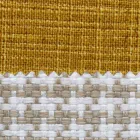 Shtrat dopio në pëlhurë me këmbë metalike prodhuar në Itali - Glorio Viadurini