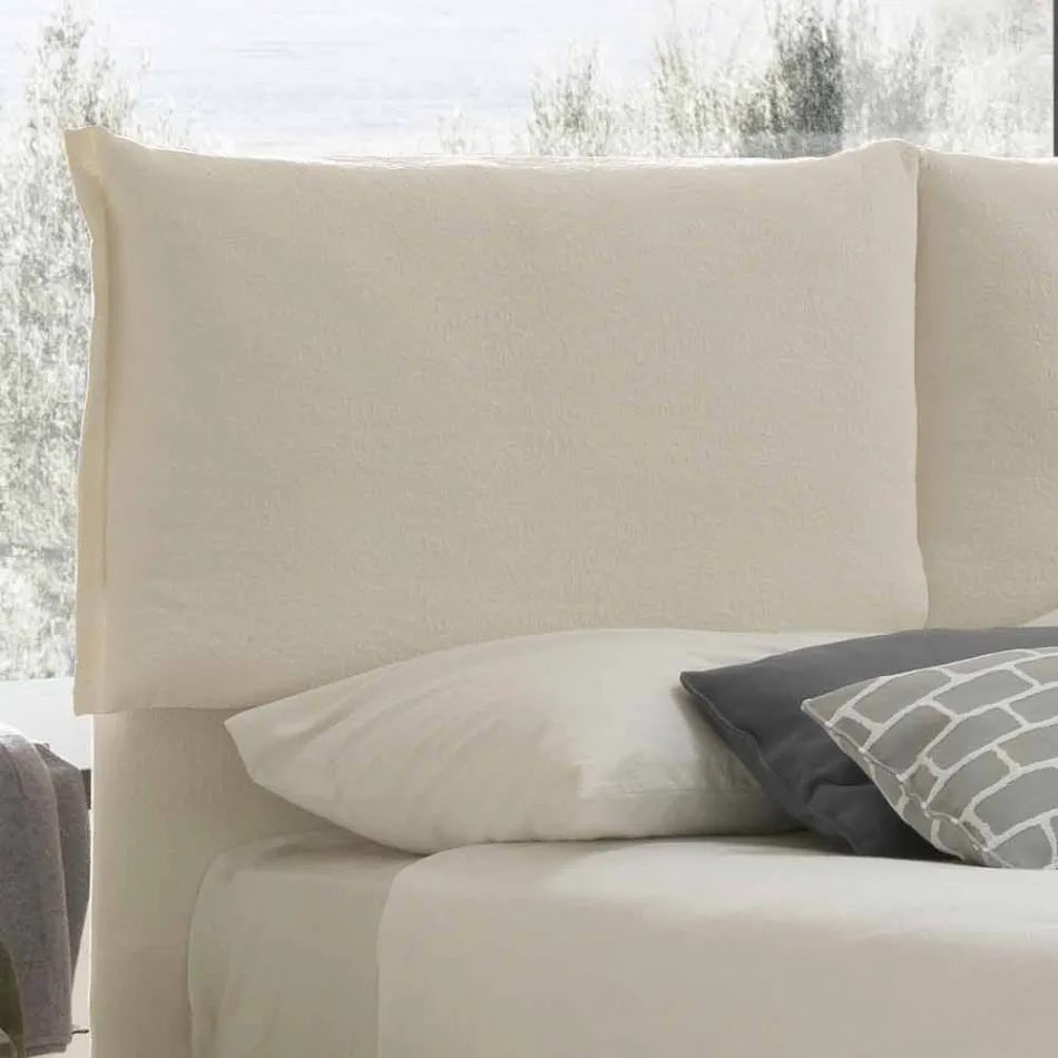 Shtrati dopio modern, bazë e hollë, Iorca nga Bolzan Viadurini