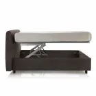 Shtrati dopio modern me kuti depo 160x190 / 200 cm Xhin Viadurini