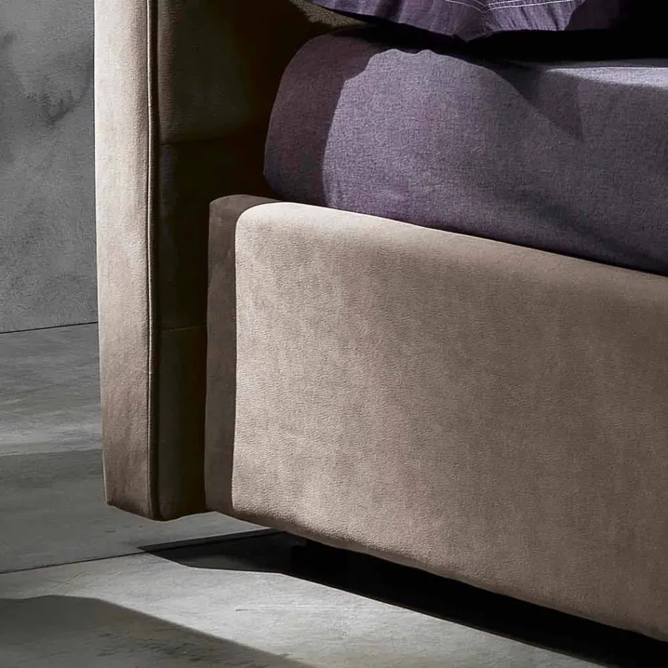 Shtrati dopio modern me kuti depo 160x190 / 200 cm Xhin Viadurini