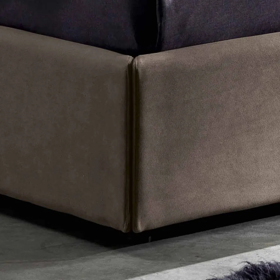 Shtrati dopio modern me kuti depo 160x190 / 200 cm Xhin Viadurini