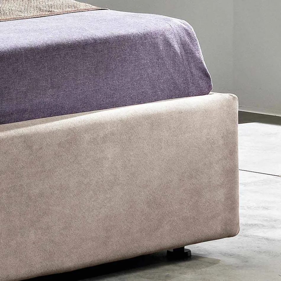 Shtrati dopio modern me kuti depo 160x190 / 200 cm Xhin Viadurini