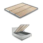 Krevat dopio modern me kuti dhe krevati me tegela - Londër Viadurini