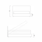 Shtrati dopio modern, me njësi ruajtëse, Gaya e Re nga Bolzan Viadurini