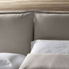 Krevat dopio modern me kokë krevati të veshur me susta Prodhuar në Itali - Ernesta Viadurini