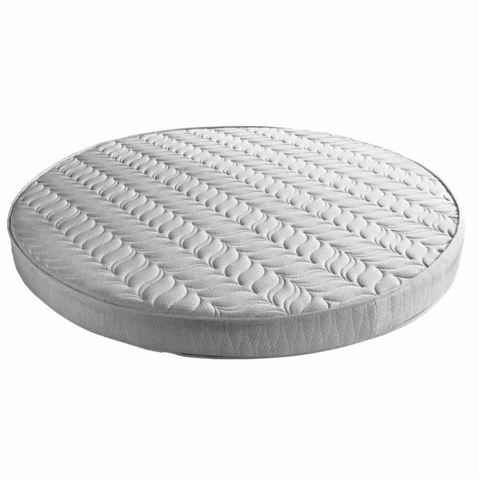 Raundi luksoz modern i rrumbullakët në lëkure Faux bërë në Itali - ëndërr Viadurini