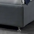 Shtrati dyshe moderne e mbushur me kuti ashensori 160x190 / 200cm Mia Viadurini