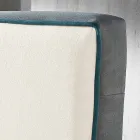 Shtrati dyshe moderne e mbushur me kuti ashensori 160x190 / 200cm Mia Viadurini