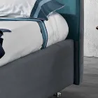 Shtrati dyshe moderne e mbushur me kuti ashensori 160x190 / 200cm Mia Viadurini