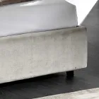 Krevat dopio modern i veshur me susta me dizajn me tegela ose të lëmuar - Aftamo Viadurini