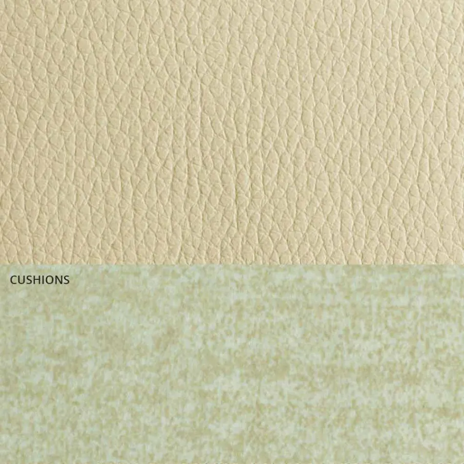 Krevat dopio modern në lëkurë dhe pëlhurë prodhuar në Itali - Zeldo Viadurini