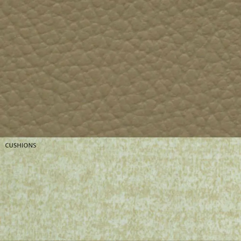 Krevat dopio modern në lëkurë dhe pëlhurë prodhuar në Itali - Zeldo Viadurini