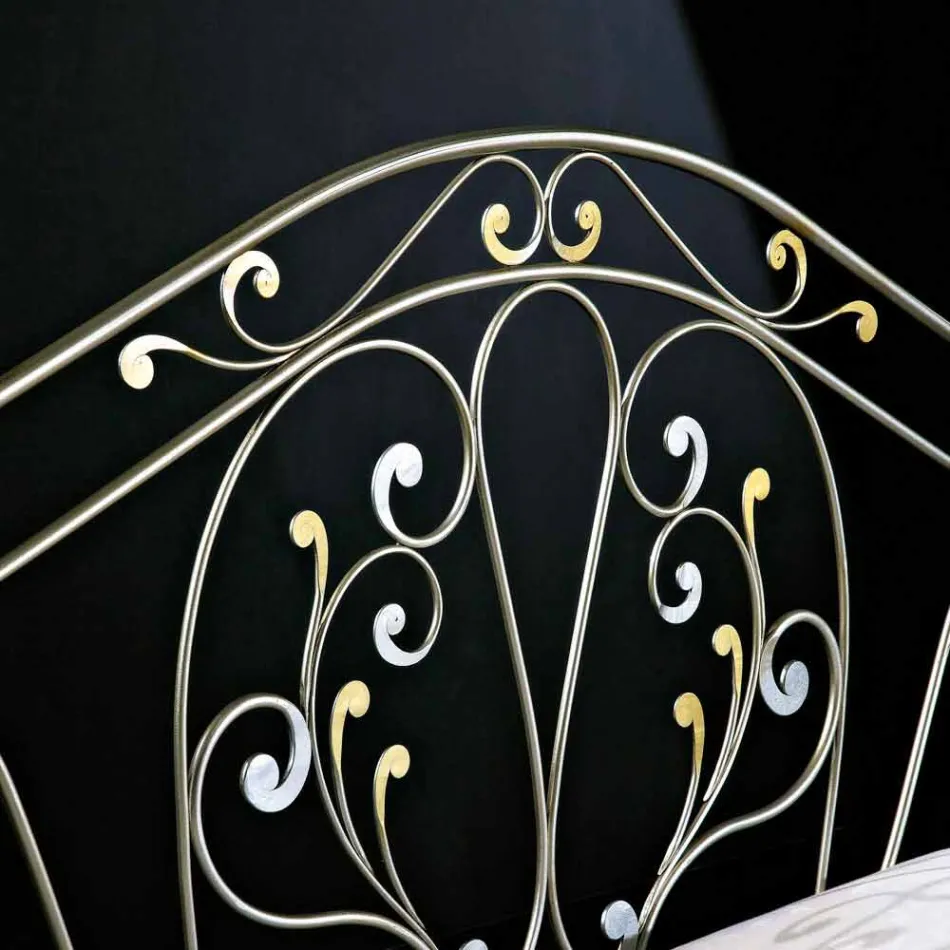 krevat dopio neoklasik në hekur të plotë të falsifikuar Xhesika Viadurini