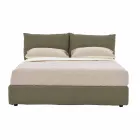 Shtrat dopio i veshur me pëlhurë me këmbë të zeza prodhuar në Itali - Bandola Viadurini