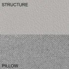 Shtrati i dyfishtë i rrumbullakët i mbuluar në prodhim në Itali Dizajn Ecoleather - Vesio Viadurini