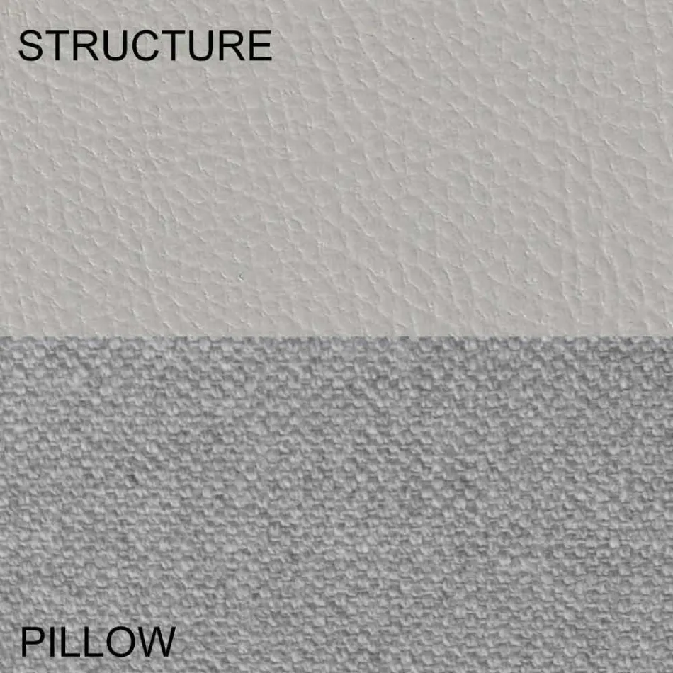 Shtrati i dyfishtë i rrumbullakët i mbuluar në prodhim në Itali Dizajn Ecoleather - Vesio Viadurini