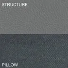 Shtrati i dyfishtë i rrumbullakët i mbuluar në prodhim në Itali Dizajn Ecoleather - Vesio Viadurini