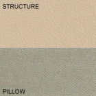 Shtrati i dyfishtë i rrumbullakët i mbuluar në prodhim në Itali Dizajn Ecoleather - Vesio Viadurini