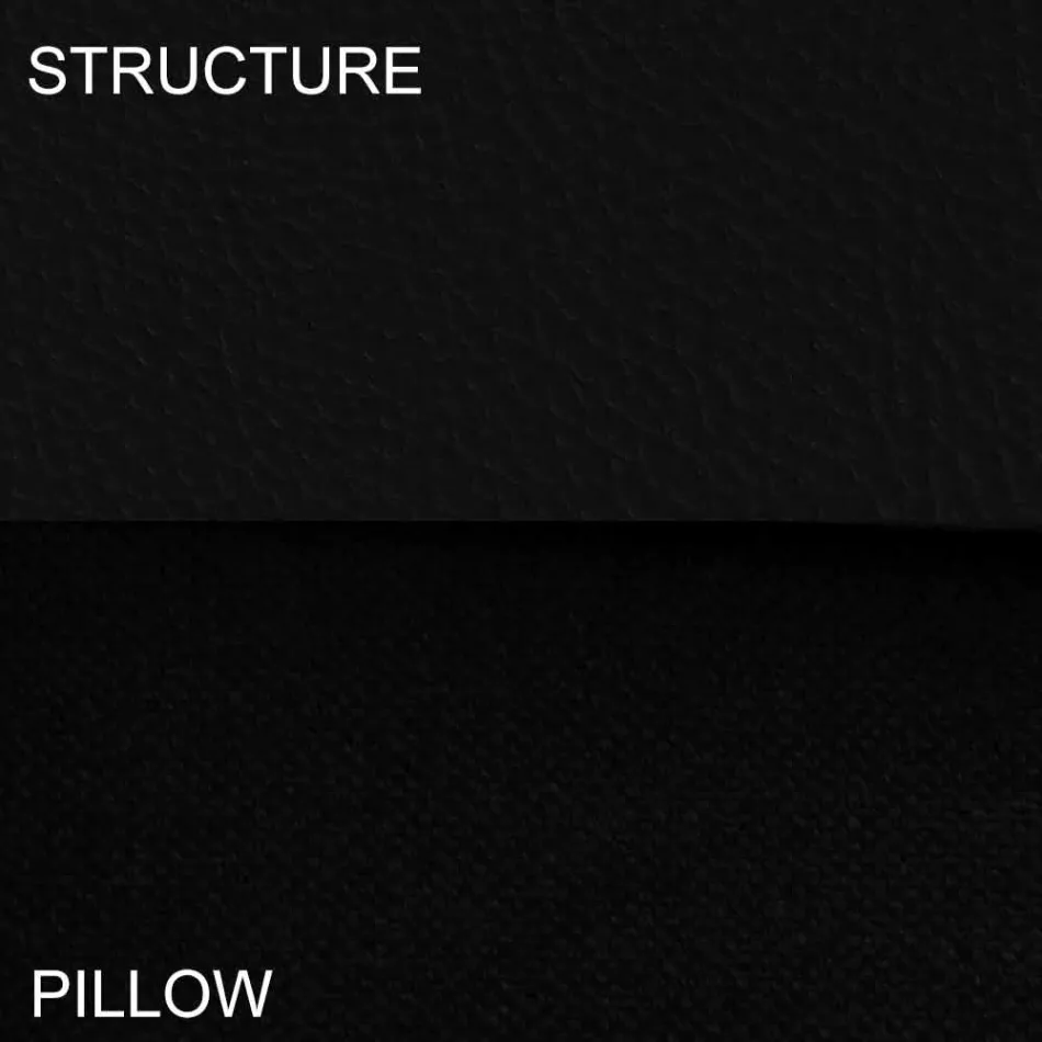 Shtrati i dyfishtë i rrumbullakët i mbuluar në prodhim në Itali Dizajn Ecoleather - Vesio Viadurini