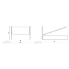 Krevat Tek me Magazinim Fakultativ Prodhuar në Itali - Ciccio Viadurini