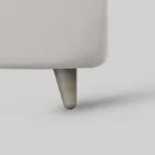 Krevat teke me krevatë të mbushur dhe këmbë, Prodhuar në Itali - Aaron Viadurini