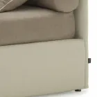 Shtrati i vetëm me strukturë headboard, hekuri dhe druri Linja nga Bolzan Viadurini