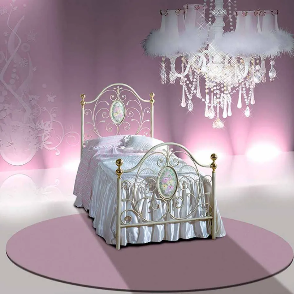 Shtrati i vetëm në bruzë prej hekuri të punuar Viadurini