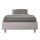 Krevat me madhësi Queen 140x200 cm i mbuluar me mikrofibër i prodhuar në Itali - Athlete Viadurini