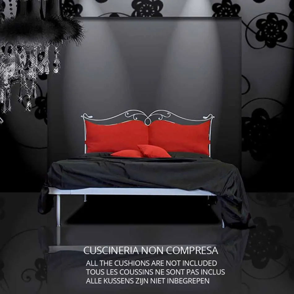 Një shtrat dhe një gjysmë sheshi hekuri i farkëtuar Febo Viadurini