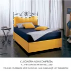 Një shtrat dhe një gjysmë sheshi Lira prej hekuri të punuar Viadurini