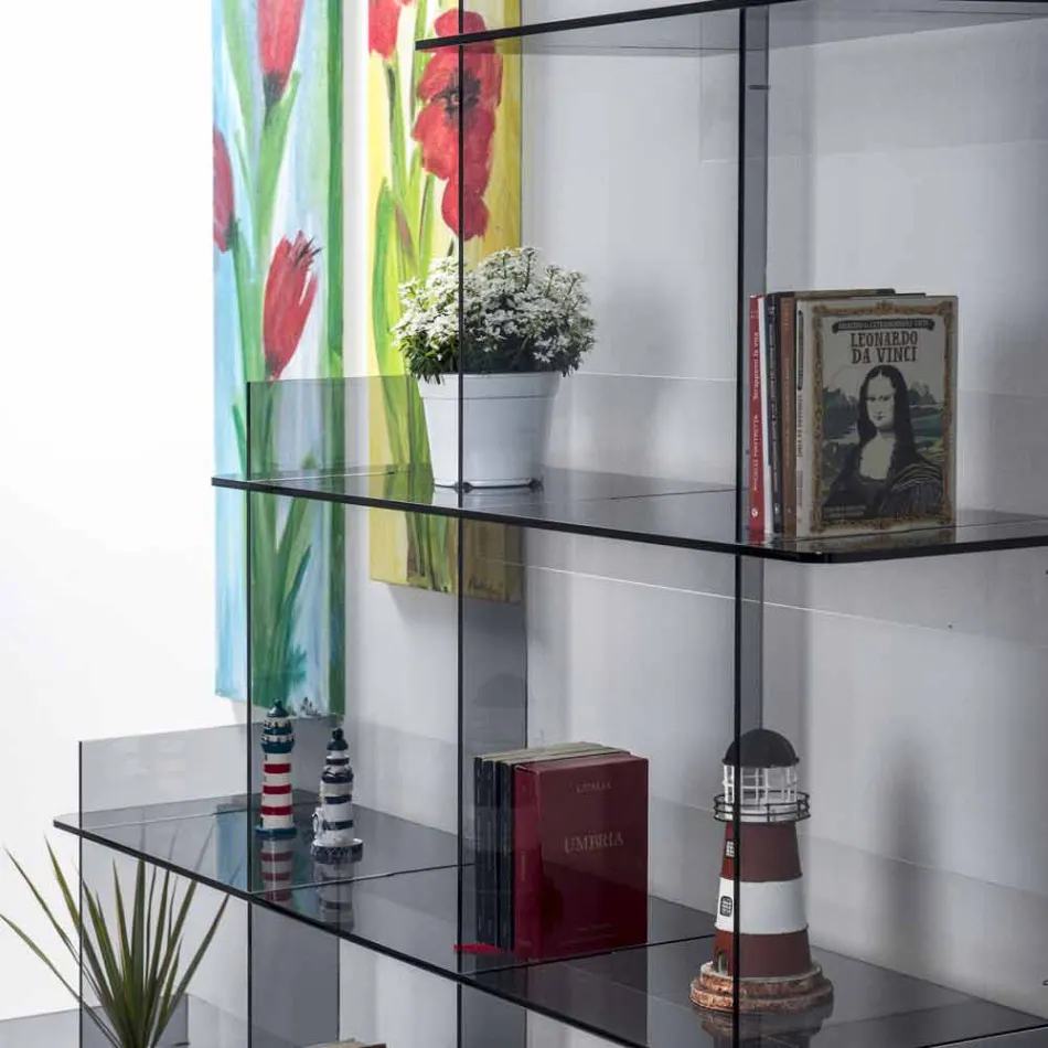 Libri i murit të tymit Sfera3 L180 x H180 x P30 cm, prodhuar në Itali Viadurini