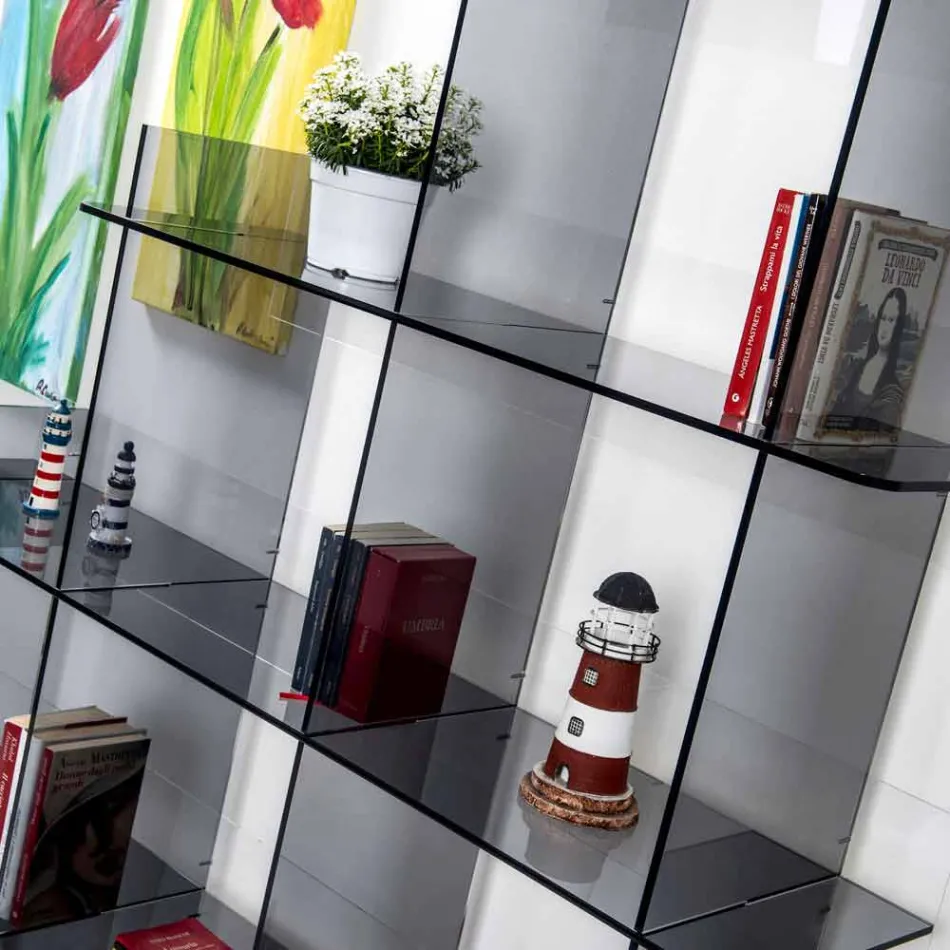 Libri i murit të tymit Sfera3 L180 x H180 x P30 cm, prodhuar në Itali Viadurini