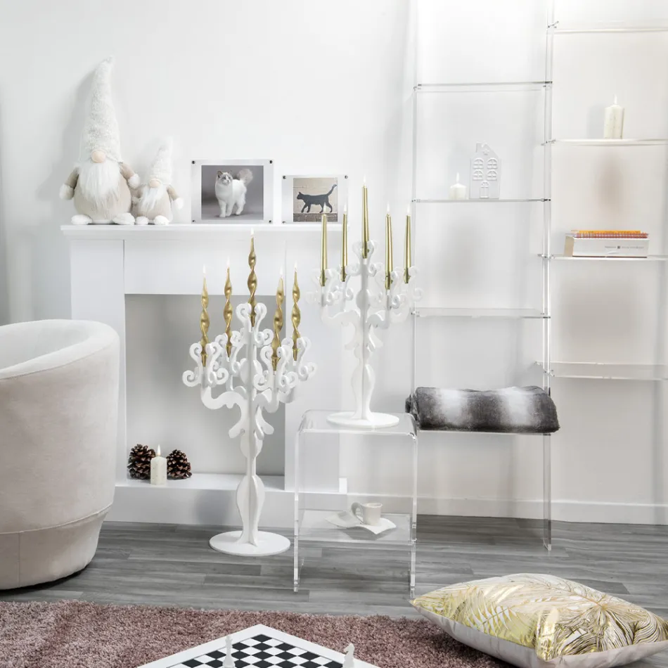 Raft librash muri transparent me pleksiglas Dizajn deri në 4 elemente - Trezza Viadurini