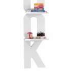 Raft librash muri me një dizajn të punuar me dorë në Itali 3 rafte Nicla Viadurini