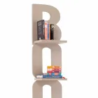 Raft librash muri me një dizajn të punuar me dorë në Itali 3 rafte Nicla Viadurini