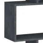 Raft librash muri me dizajn vertikal Dhomë ndenjeje në 3 përfundime druri - Minetta Viadurini