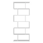 Raft librash muri me dizajn vertikal Dhomë ndenjeje në 3 përfundime druri - Minetta Viadurini