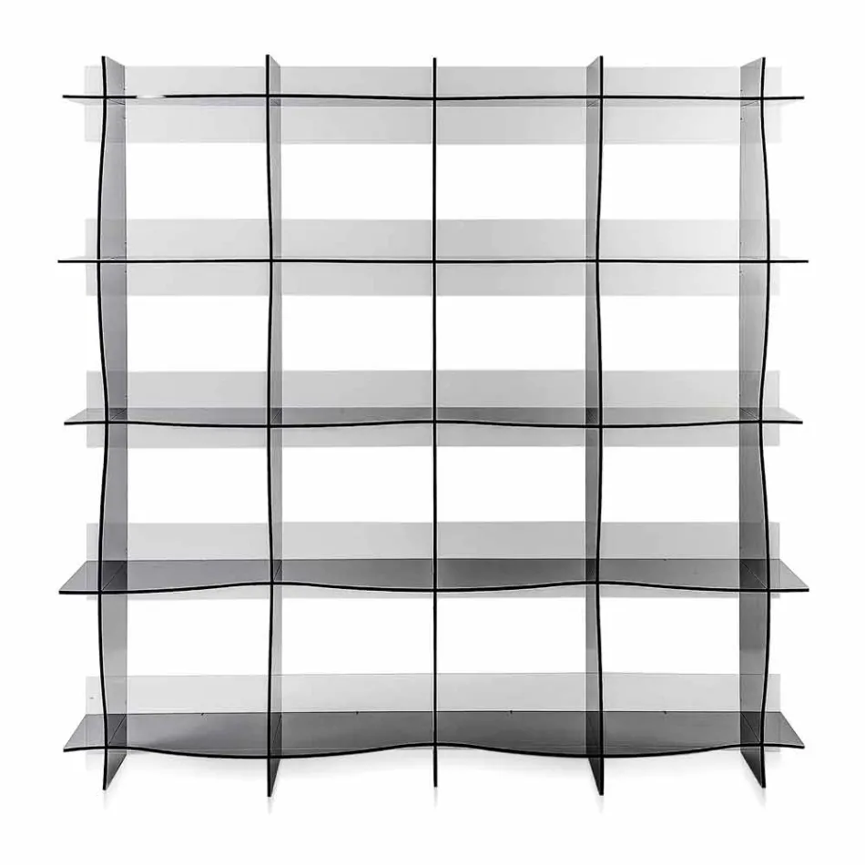 Muri i gdhendur bashkëkohor / rafti bashkëkohore Pam fumé, e bërë në Itali Viadurini