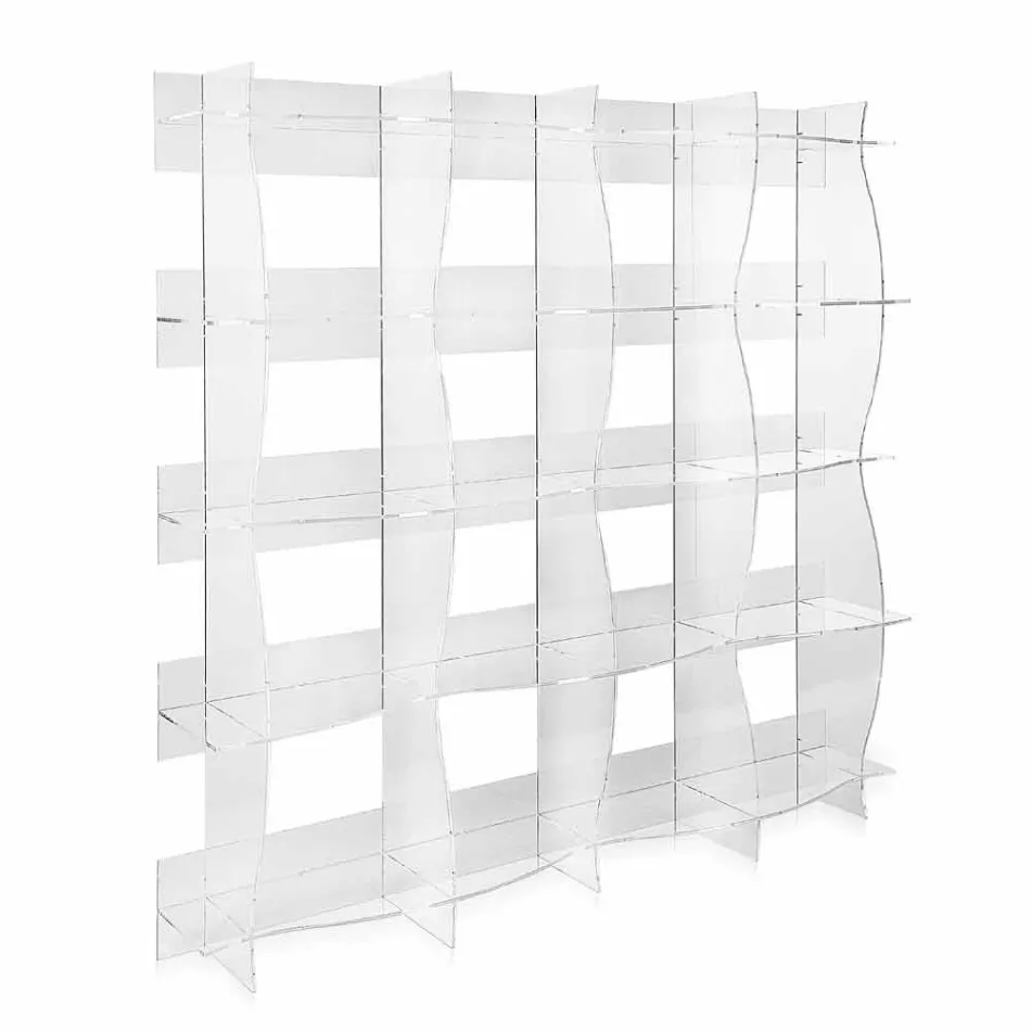 Portofoli vetë-mbështetës / modern i dizajnit Pam transparent Viadurini